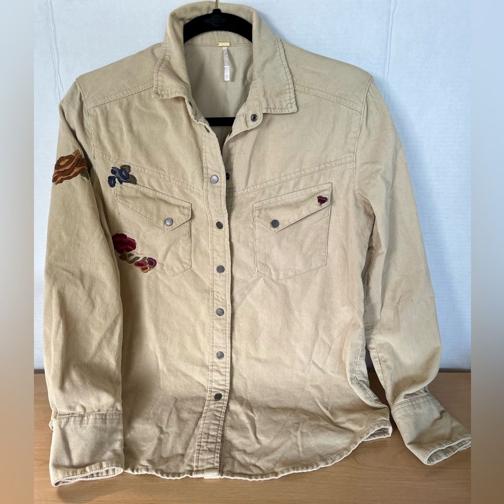 Free People corduroy longsleeve